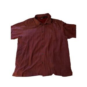 Tucsono 100% silk button up shirt XL